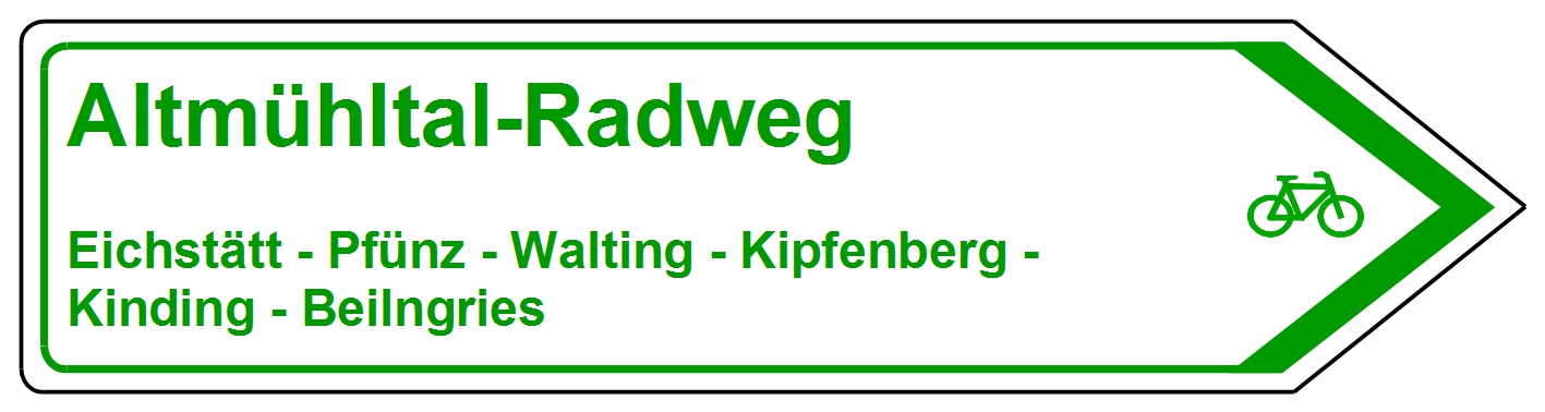 Altmühltal-Radweg, Pfünz, Walting, Kipfenberg, Kinding, Beilngries
