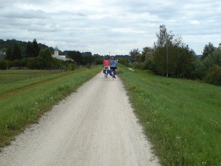 Radweg bei Kelheimwinzer