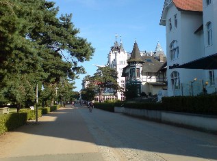 Bäderarchitektur im Ostseebad Zinnowitz auf Usedom