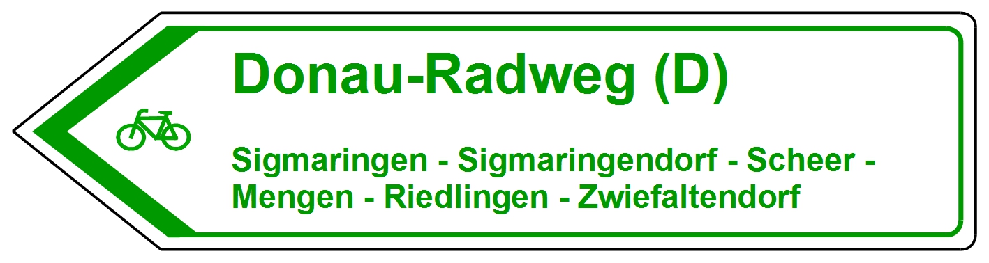 Donau-Radweg, Sigmaringendorf, Scheer, Mengen, Riedlingen, Zwiefaltendorf