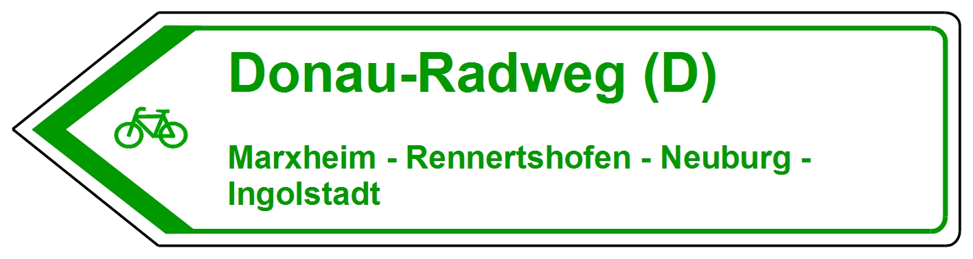 Donau-Radweg, Marxheim, Rennertshofen, Neuburg, Ingolstadt