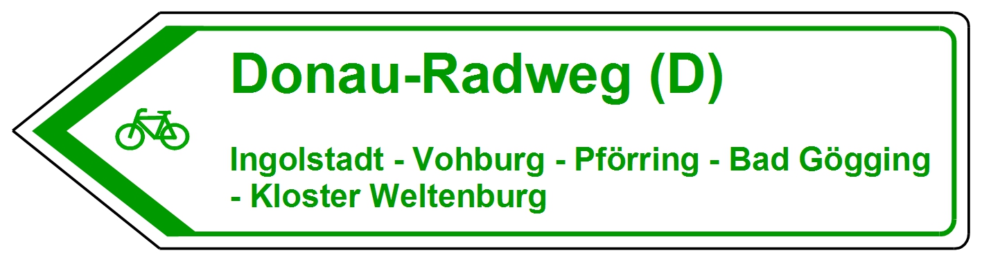 Donau-Radweg, Ingolstadt, Vohburg, Pförring, Bad Gögging, Kloster Weltenburg