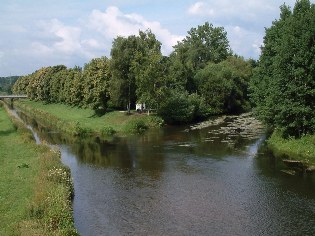 Donauzusammenfluss in Donaueschingen, Donau-Radweg