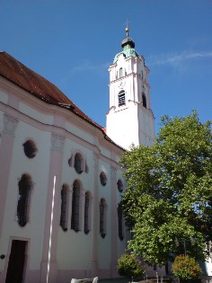 Frauenkirche in Günzburg, Donau-Radweg