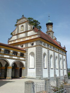 Schlosskirche Leitheim, Donau-Radweg