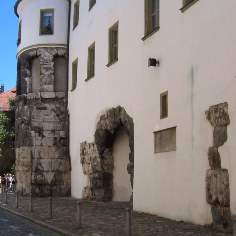 Porta Praetoria in Regensburg, Donau-Radweg