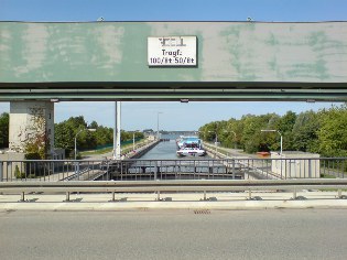 Donauschleuse in Straubing, Donau-Radweg