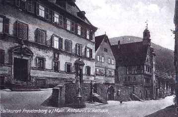 Amtshaus und Rathaus in Freudenberg, Main-Radweg