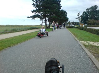 Radler-Promenade in Haffkrug, Ostseeküsten-Radweg