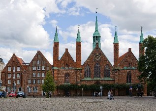 Heiligen-Geist-Hospital in Lübeck, Ostseeküsten-Radweg